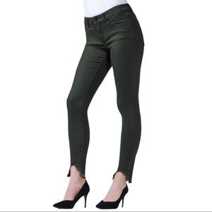𝅺Articles of Society Stephanie Ster Hem Folsom Skinny Olive Jeans Size 26